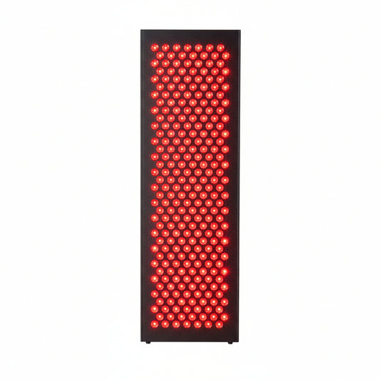 Red Light Therapy Box, 5In1 LED with 630-660-810-830-850, Metal Case, 3 Modes Red Light Panel with Soft Belt, 6 Timing Set - 9 Pulse Modes - 4-Level - Red Light Therapy Panel for Body